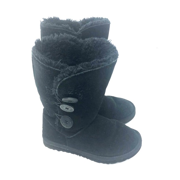 tall black bailey button ugg boots